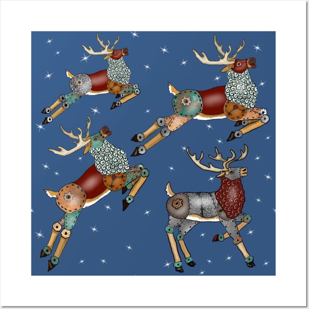 Steampunk Reindeer Wall Art by Salzanos